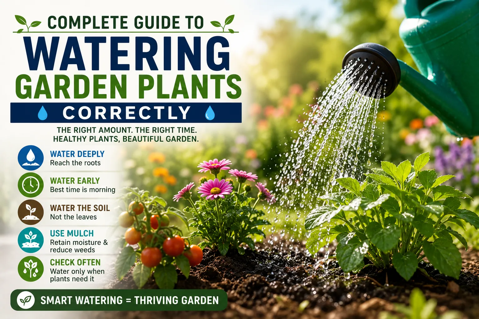 Complete Guide to Watering Garden Plants Correctly