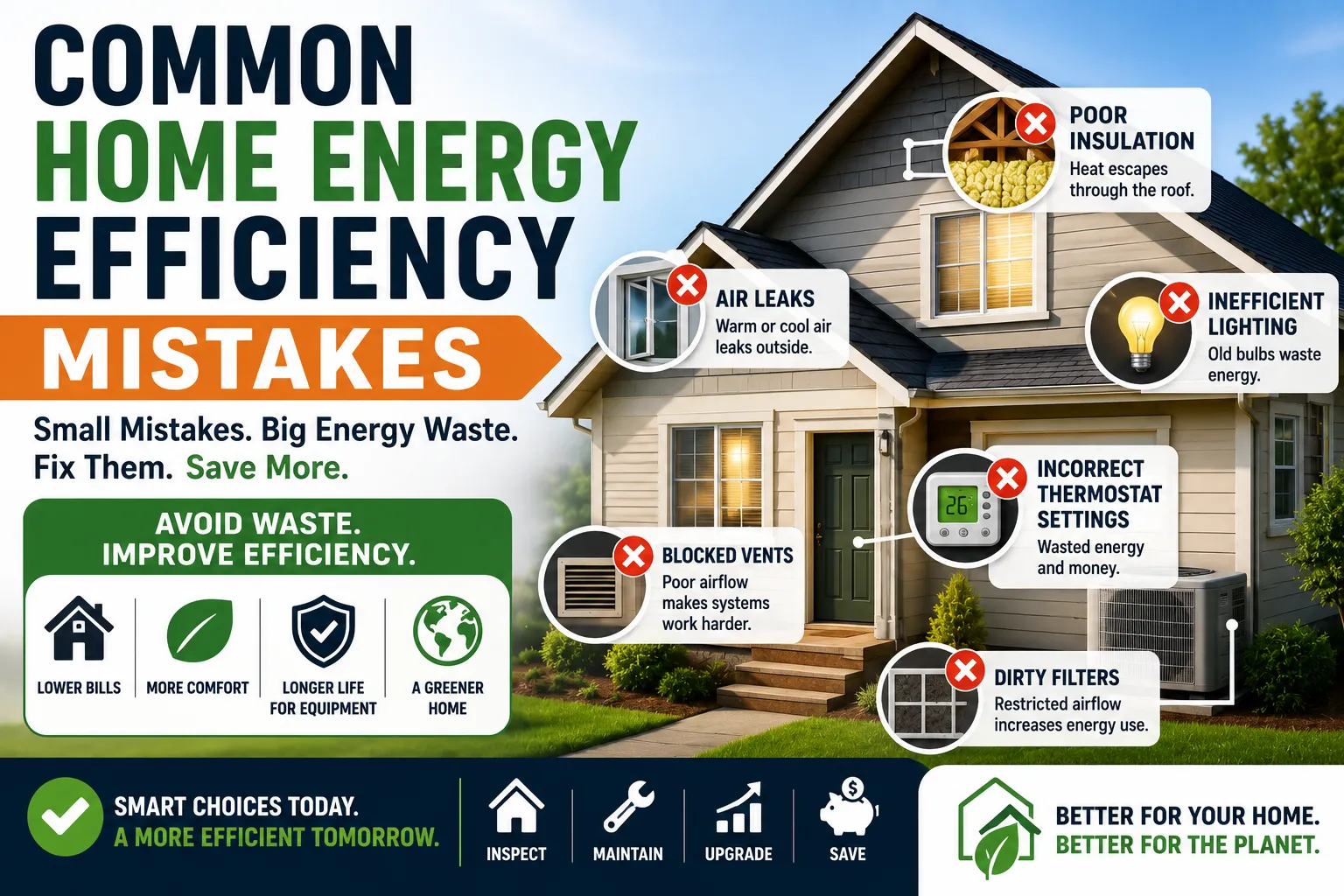 Common Home Energy Efficiency Mistakes