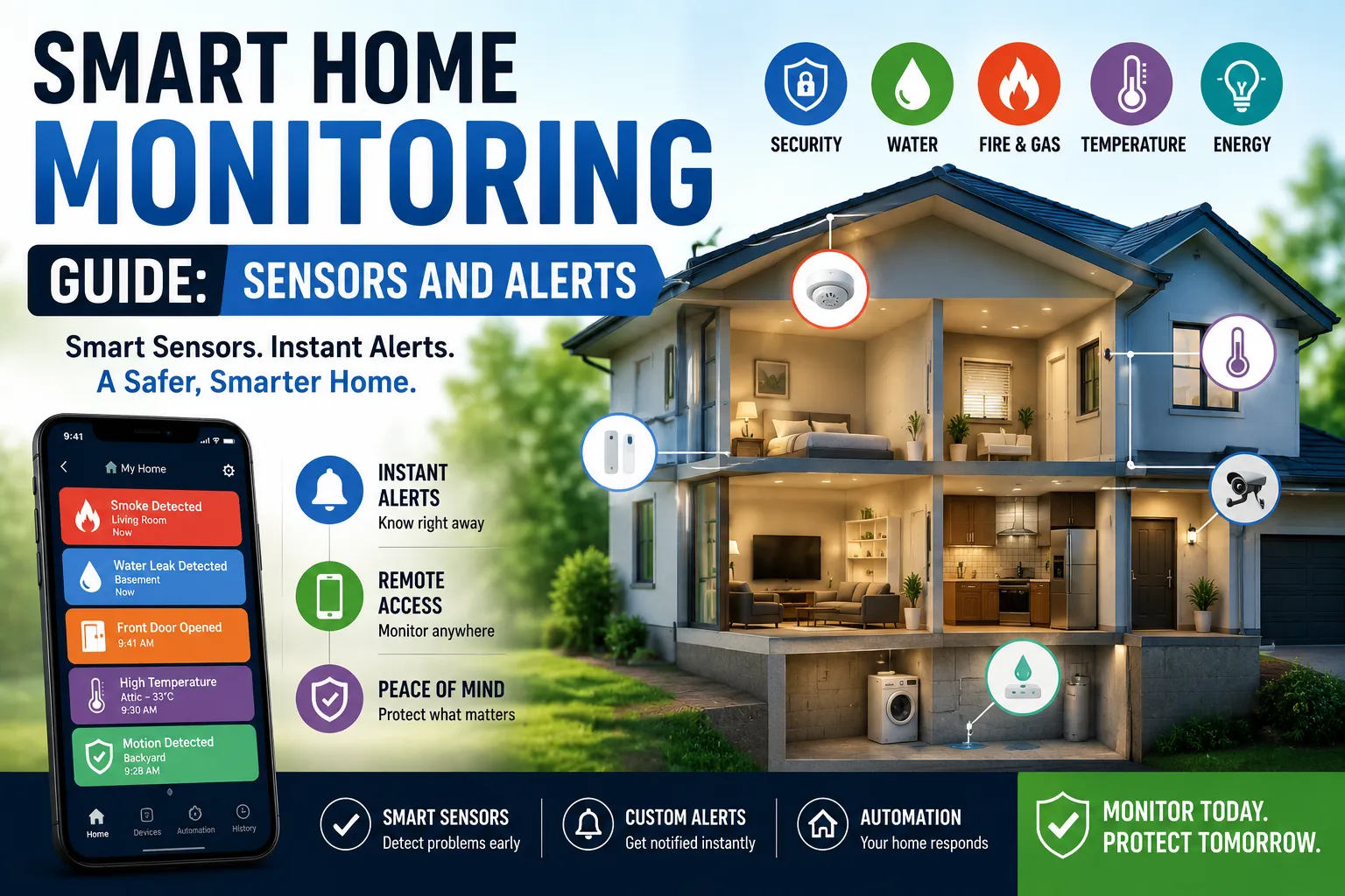 Smart Home Monitoring Guide: Sensors and Alerts