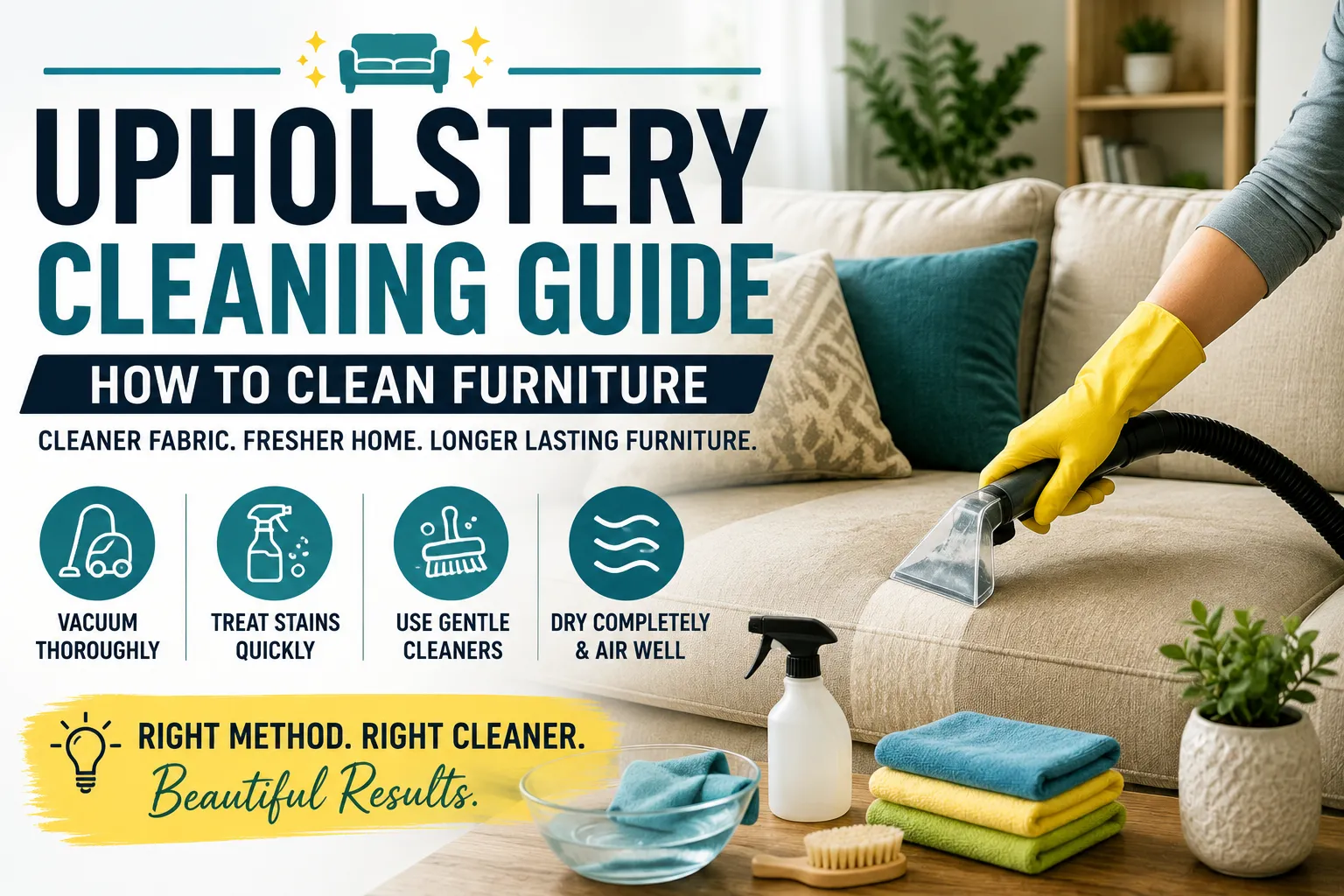 Upholstery Cleaning Guide: How to Clean Furniture