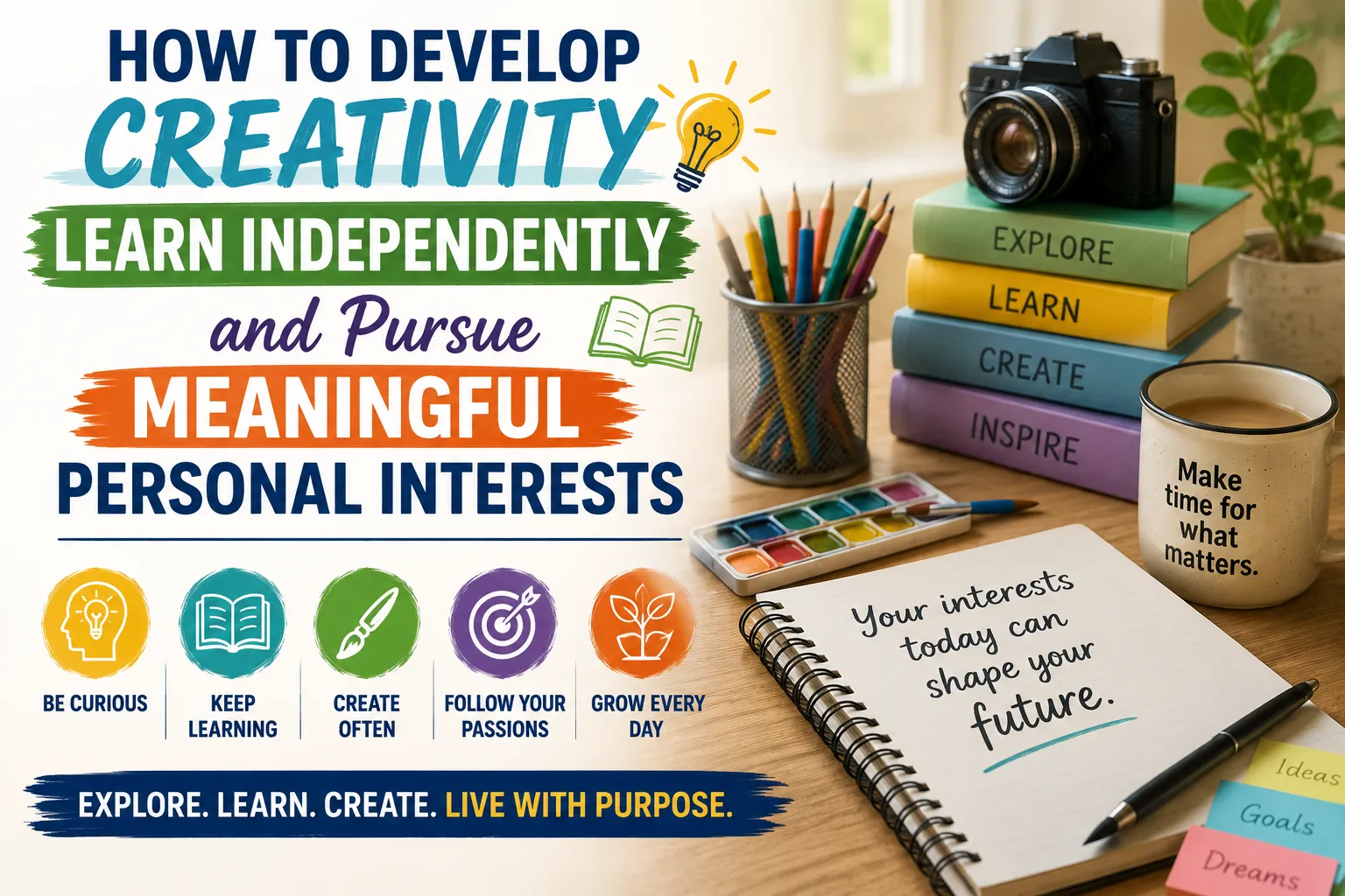 How to Develop Creativity, Learn Independently and Pursue Meaningful Personal Interests