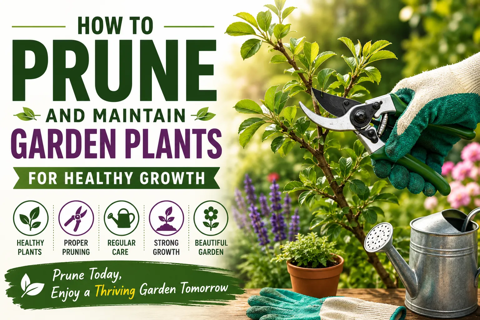 How to Prune and Maintain Garden Plants for Healthy Growth