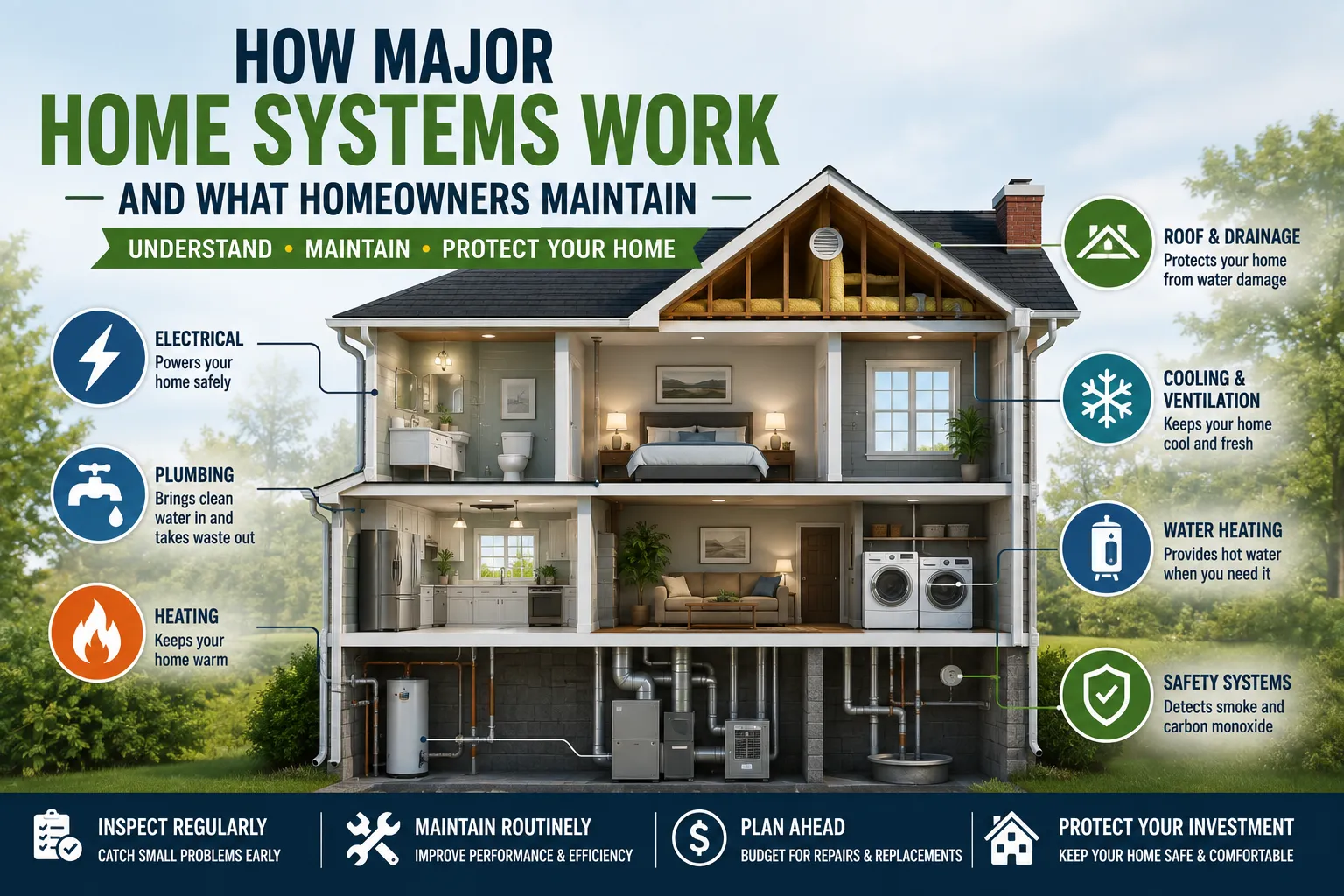 How Major Home Systems Work and What Homeowners Maintain