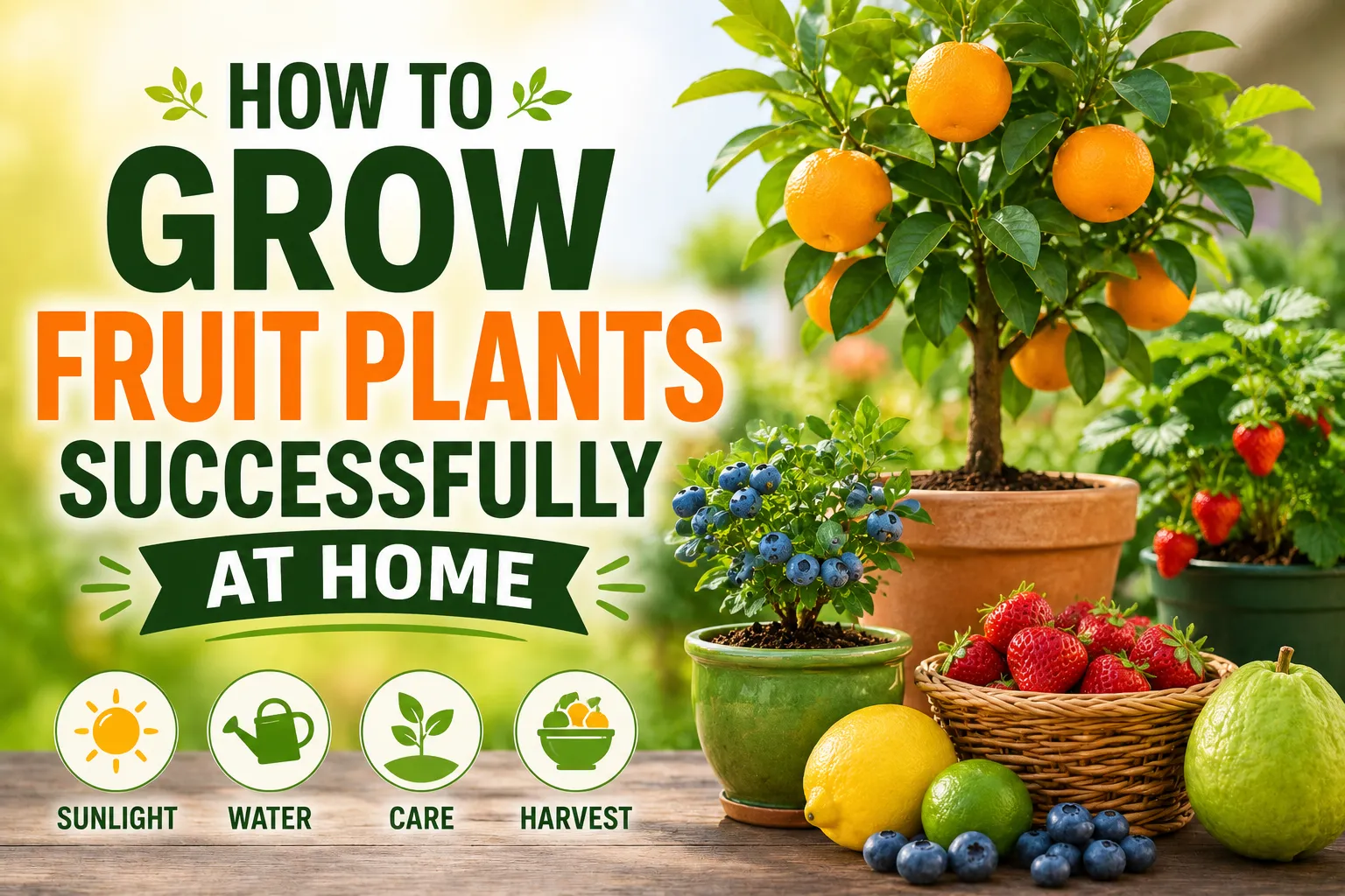 How to Grow Fruit Plants Successfully at Home