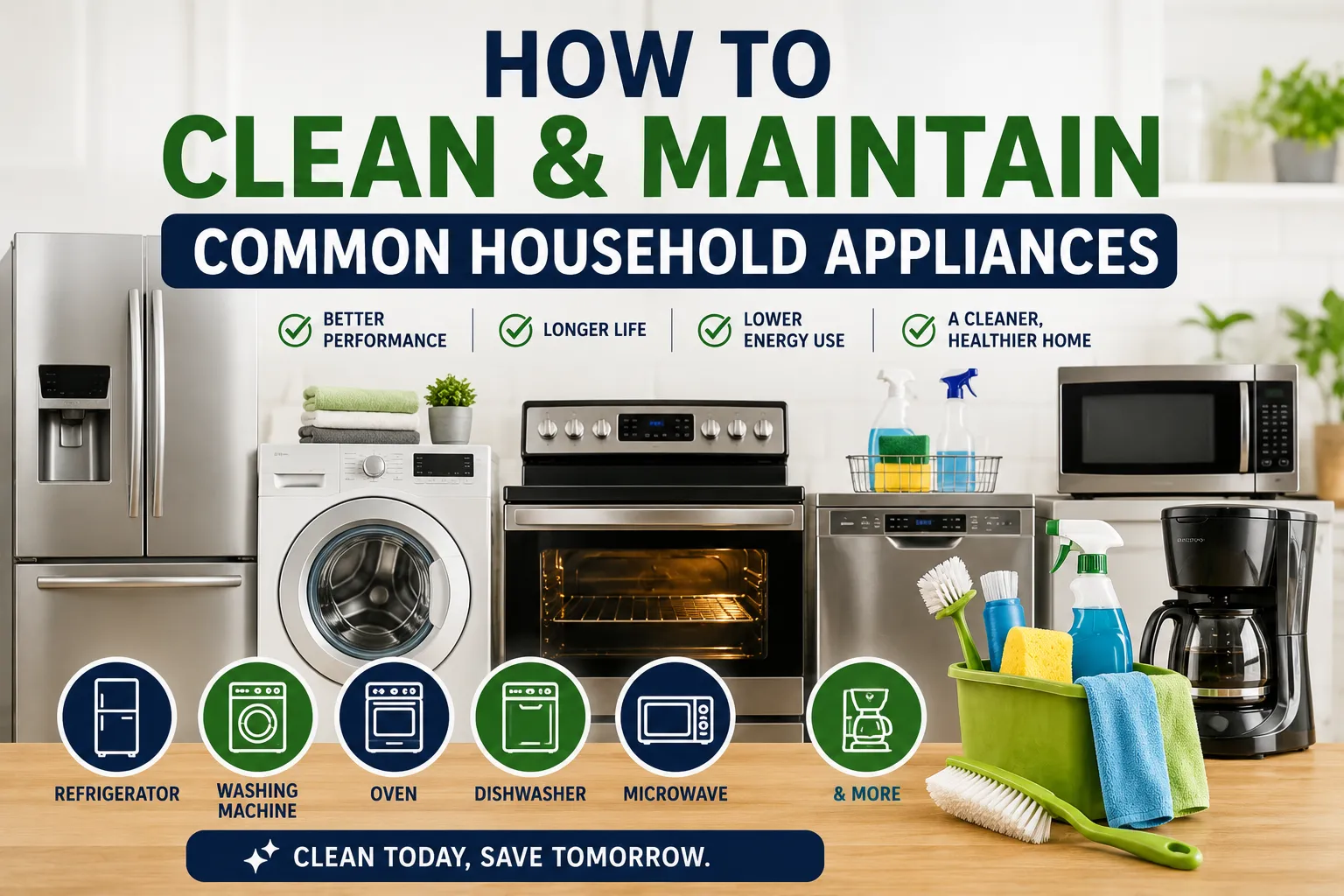 How to Clean and Maintain Common Household Appliances