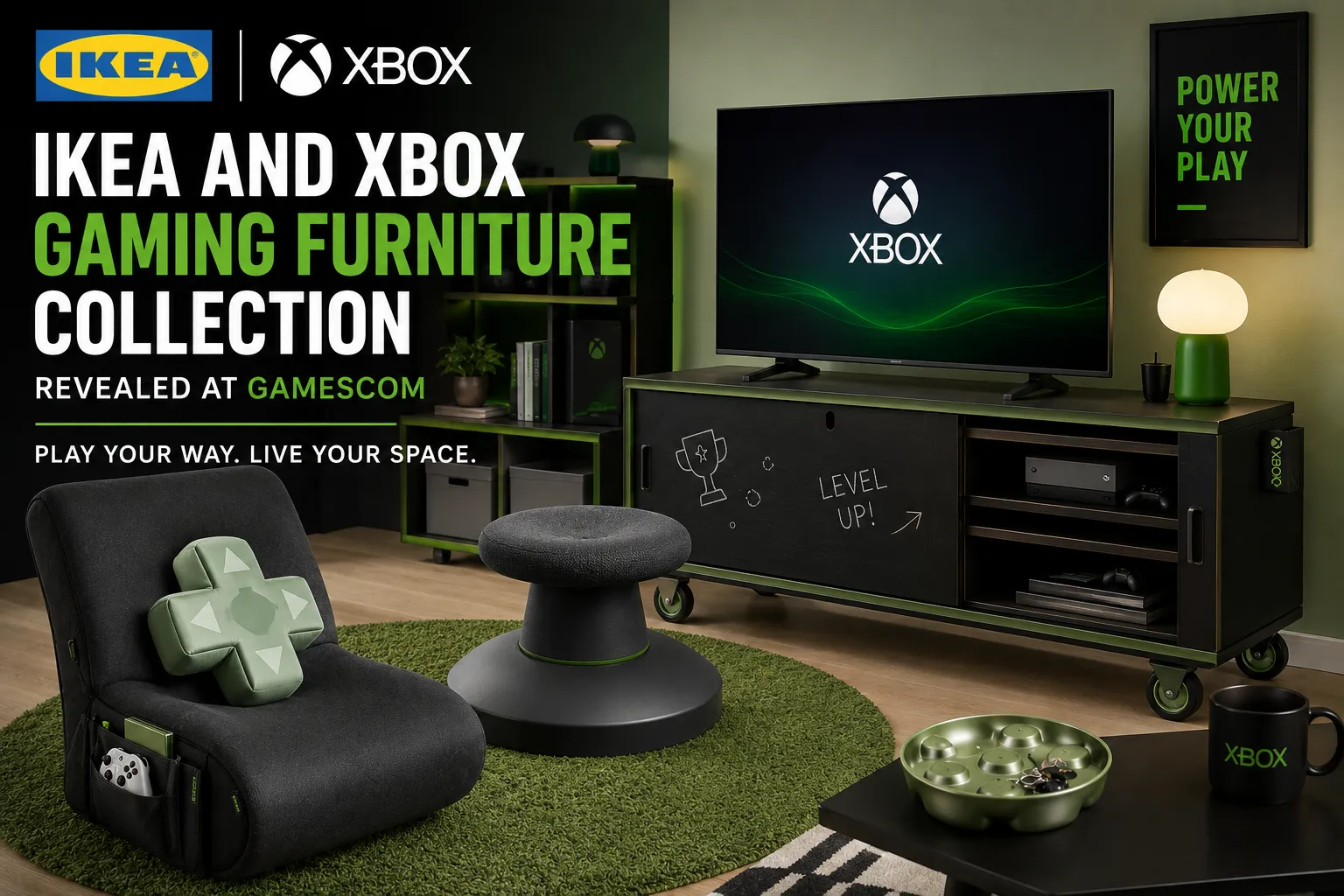 IKEA and Xbox Gaming Furniture Collection Gets Major Reveal at Gamescom