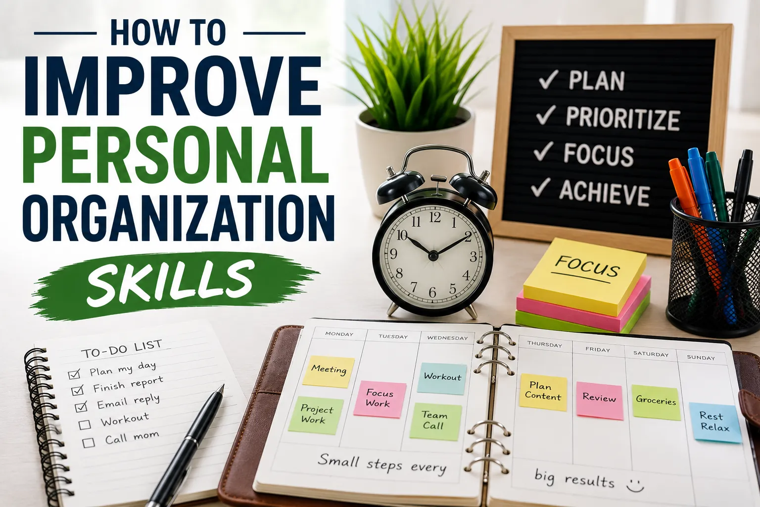 How to Improve Personal Organization Skills
