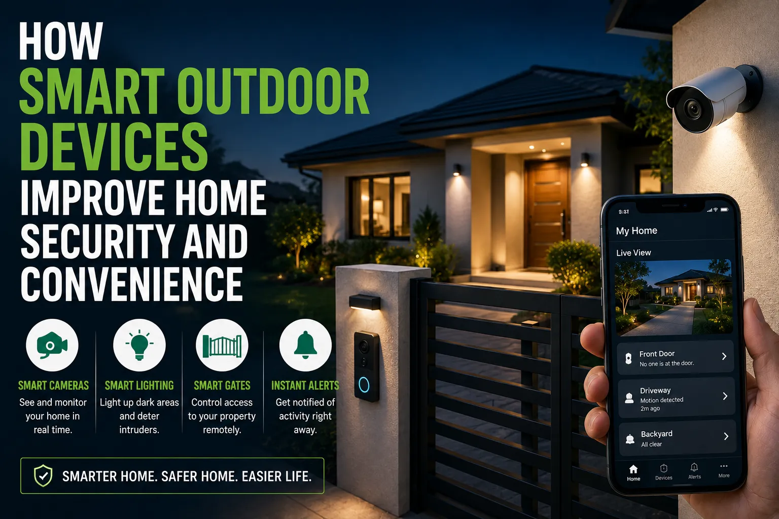 How Smart Outdoor Devices Improve Home Security and Convenience
