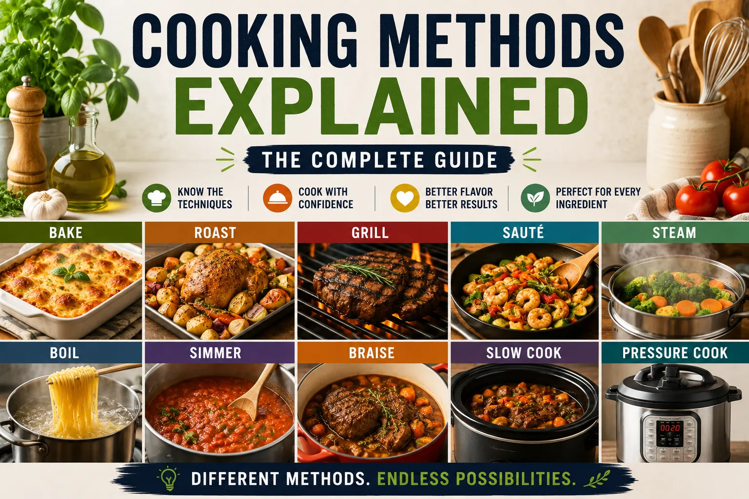 Cooking Methods Explained: The Complete Guide